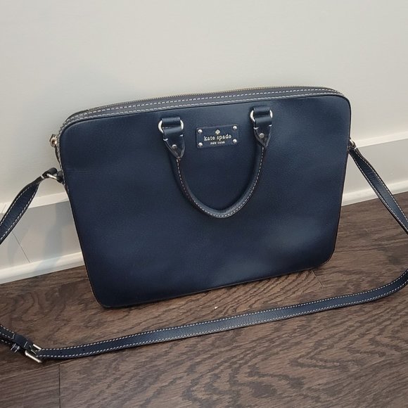 kate spade Handbags - Kate Spade Navy Blue Briefcase